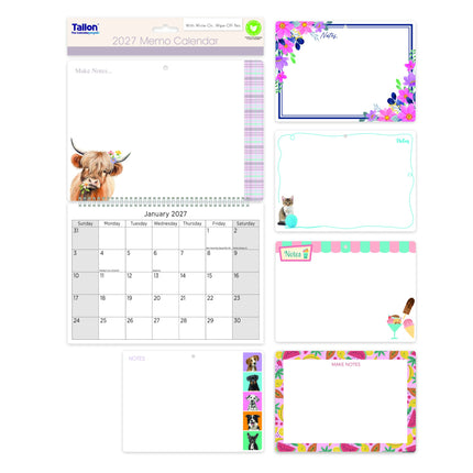 Tallon Memo Kalender Compact met Pen 2027