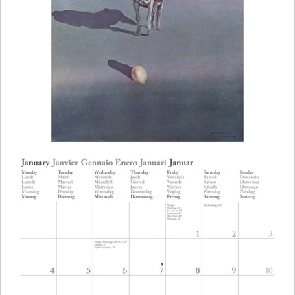 teNeues Publishing Dali Kalender 2027