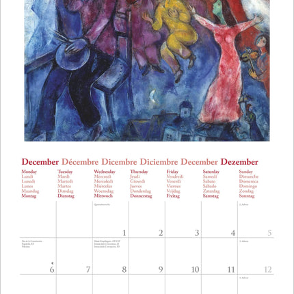 teNeues Publishing Marc Chagall Kalender 2027