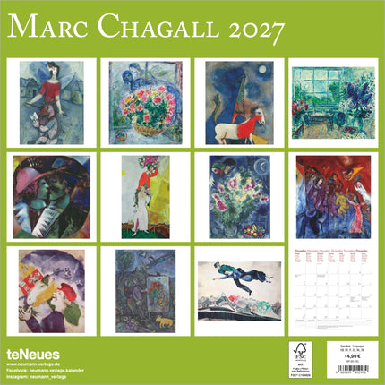 teNeues Publishing Marc Chagall Kalender 2027