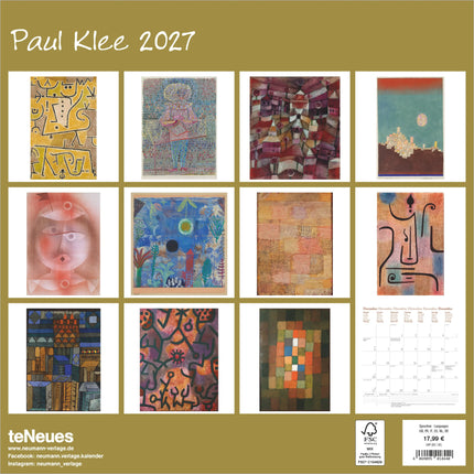 teNeues Publishing Paul Klee Kalender 2027