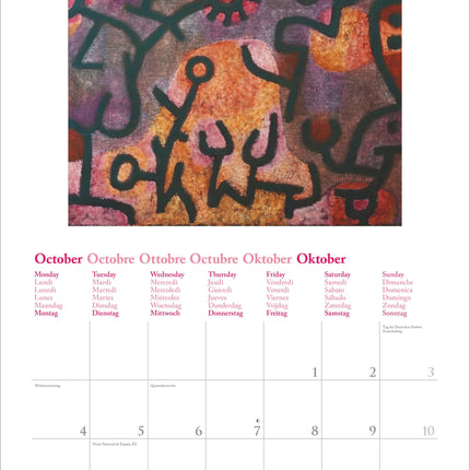 teNeues Publishing Paul Klee Kalender 2027