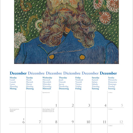 teNeues Publishing Vincent van Gogh Kalender 2027