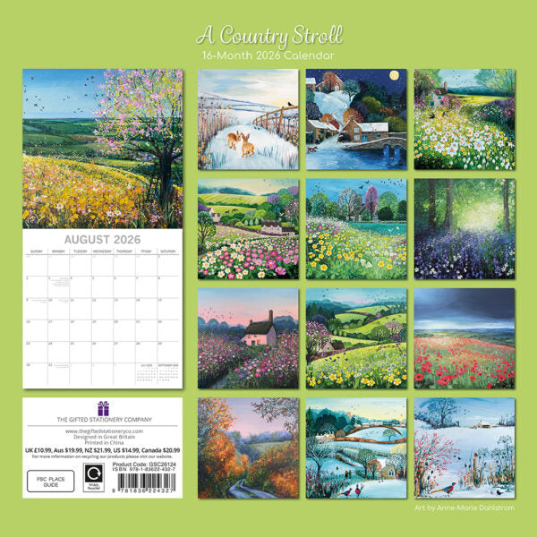 The Gifted Stationary A Country Stroll Kalender 2026