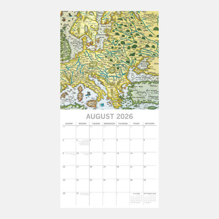 The Gifted Stationary Antieke Kaarten Kalender 2026