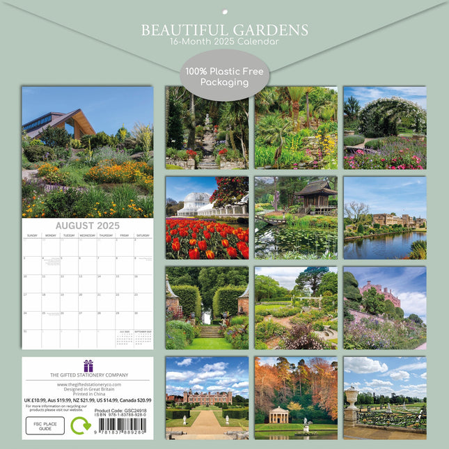The Gifted Stationary Beautiful Gardens Kalender 2025