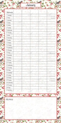 The Gifted Stationary Birdsong Familieplanner 2026