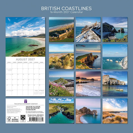 The Gifted Stationary British Coastlines Kalender 2027