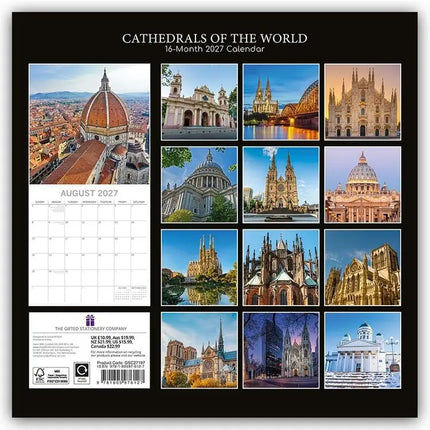 The Gifted Stationary Cathedrals Kalender 2027