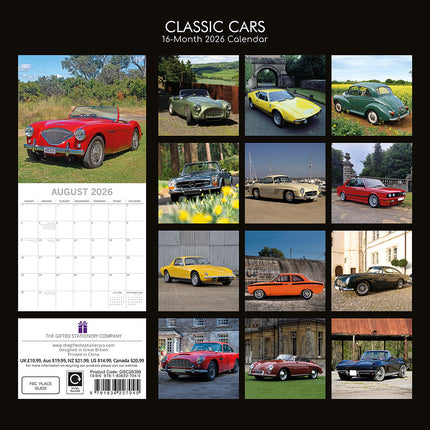 The Gifted Stationary Classic Cars 16 maanden Kalender 2027