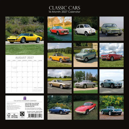 The Gifted Stationary Classic Cars Kalender 2027