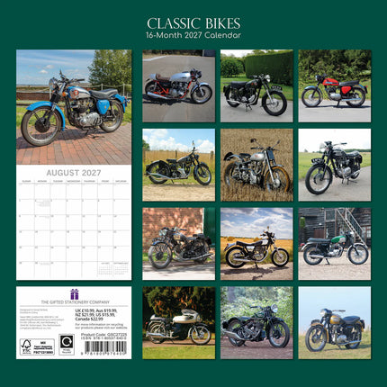 The Gifted Stationary Classic Motorbikes Kalender 2027