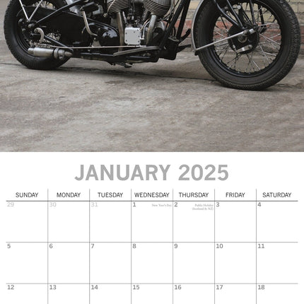 The Gifted Stationary Custom Bikes Kalender 2025