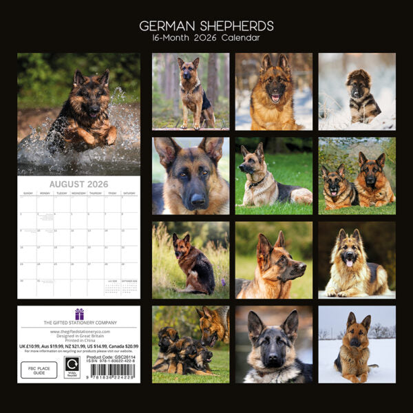 The Gifted Stationary Duitse Herder Kalender 2026