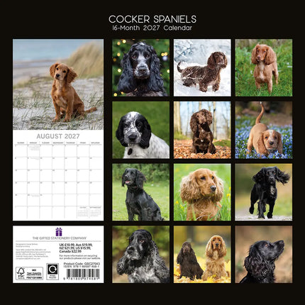 The Gifted Stationary Engelse Cocker Spaniel Kalender 2027
