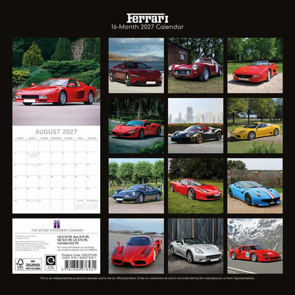 The Gifted Stationary Ferrari Kalender 2027