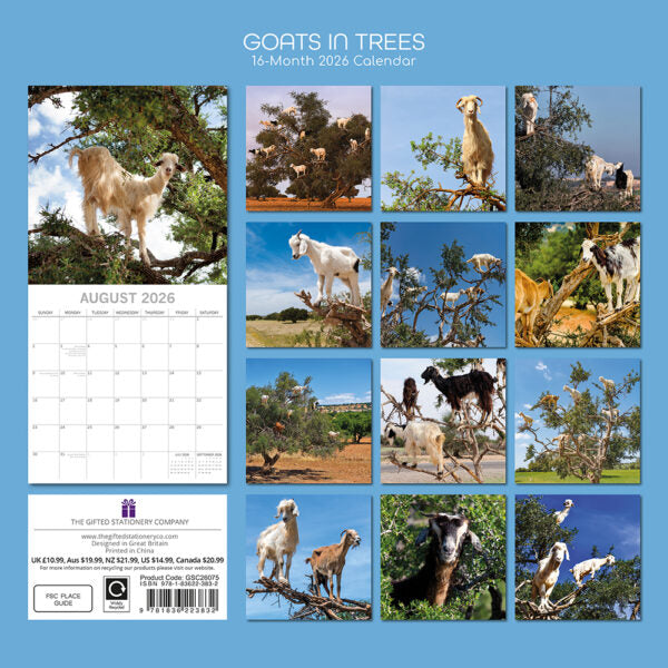 The Gifted Stationary Goats in Trees Kalender 2026