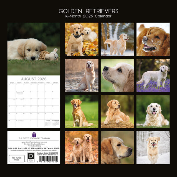 The Gifted Stationary Golden Retriever Kalender 2026