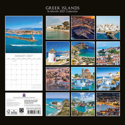 The Gifted Stationary Griekse Eilanden Kalender 2027