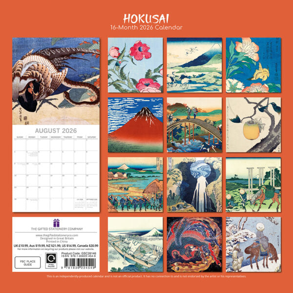 The Gifted Stationary Hokusai Kalender 2026