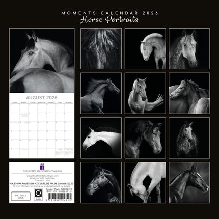 The Gifted Stationary Horses Portraits Kalender 2026