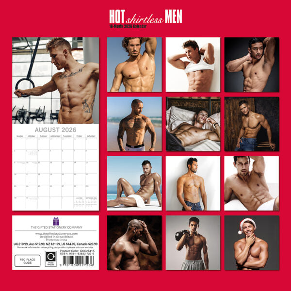 The Gifted Stationary Hot Shirtless Men Kalender 2026