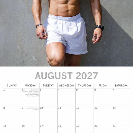 The Gifted Stationary Hot Shirtless Men Kalender 2027