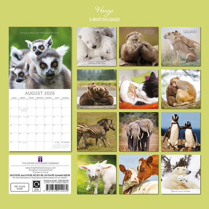The Gifted Stationary Hugs 16 Maanden Kalender 2026