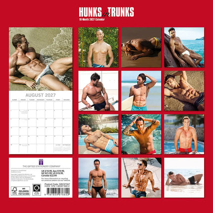 The Gifted Stationary Hunks in Trunks Kalender 2027