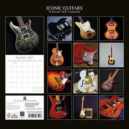 The Gifted Stationary Iconic Guitars Kalender 2027