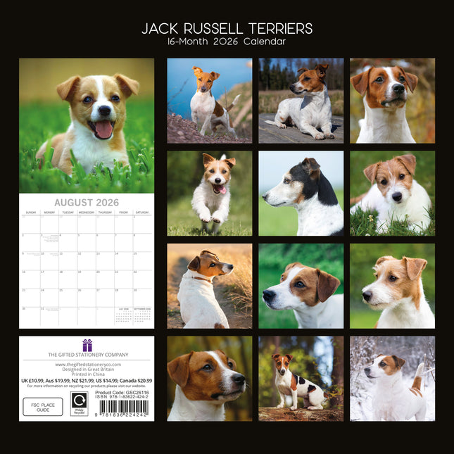 The Gifted Stationary Jack Russell Terrier Kalender 2026