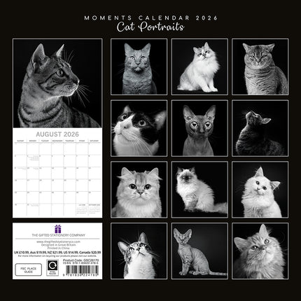 The Gifted Stationary Kattenportretten Kalender 2026