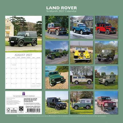 The Gifted Stationary Land Rover Kalender 2027