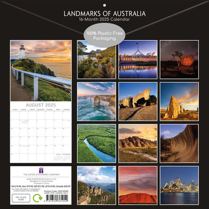 The Gifted Stationary Landmarks of Australia Kalender 2025