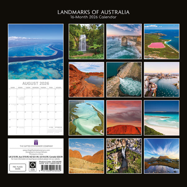 The Gifted Stationary Landmarks of Australia Kalender 2026