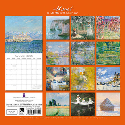 The Gifted Stationary Monet Kalender 2027