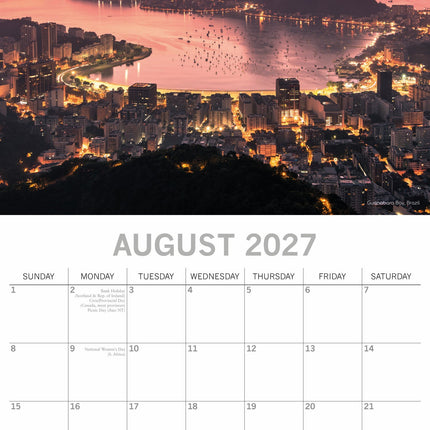 The Gifted Stationary Natural Wonders Kalender 2027