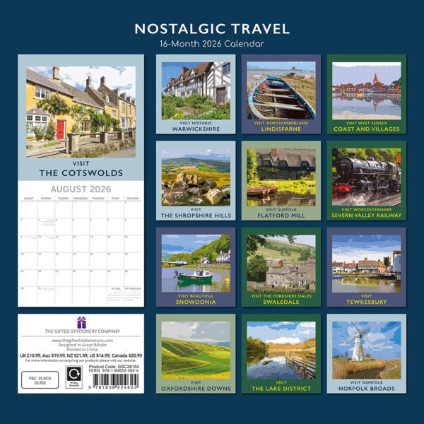The Gifted Stationary Nostalgic Travel Kalender 2026