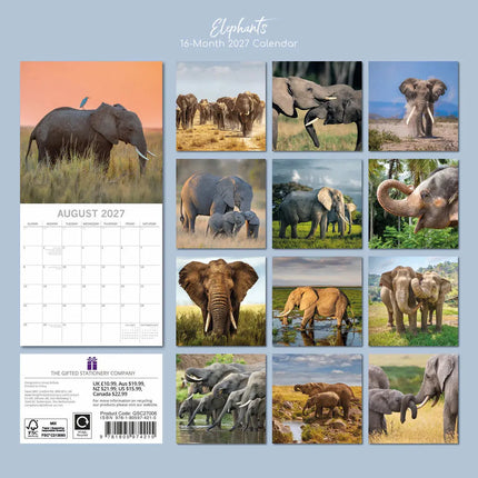 The Gifted Stationary Olifanten Kalender 2027
