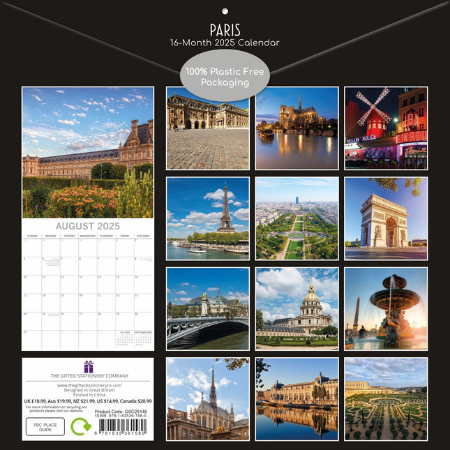 The Gifted Stationary Paris Kalender 2025
