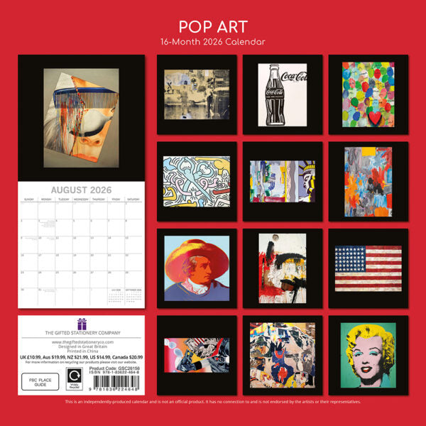 The Gifted Stationary Pop Art Kalender 2026
