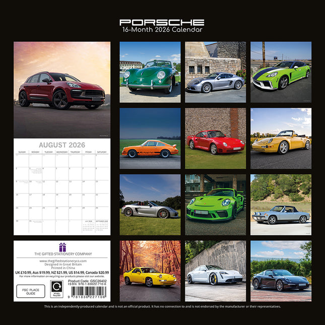 The Gifted Stationary Porsche Kalender 2026