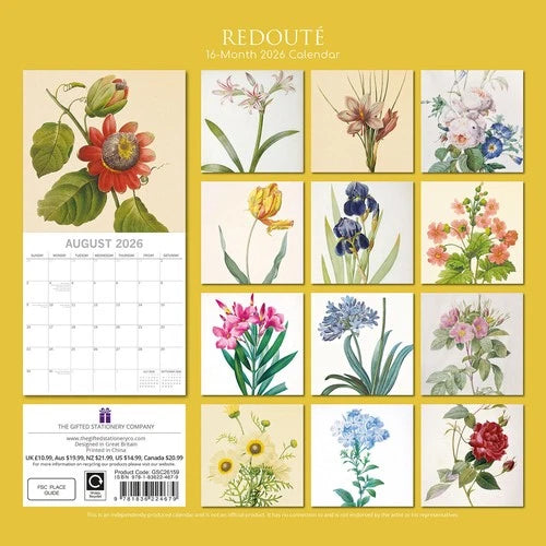 The Gifted Stationary Redoute Kalender 2026