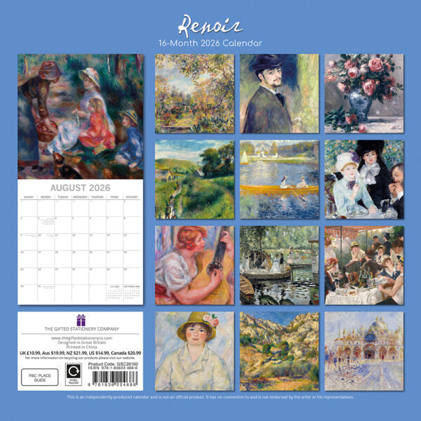 The Gifted Stationary Renoir Kalender 2026