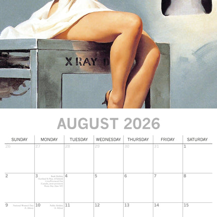 The Gifted Stationary Retro Pin Ups Kalender 2027