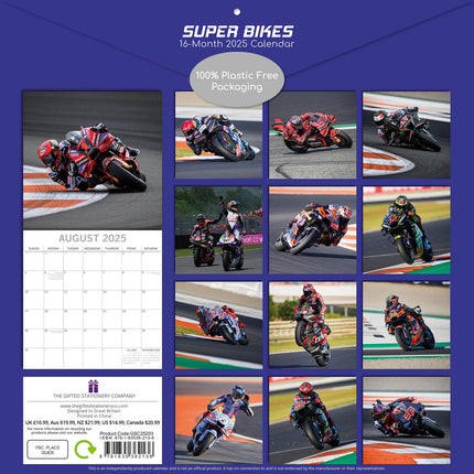 The Gifted Stationary Super Bikes Kalender 2025