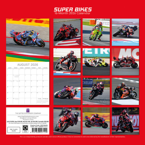 The Gifted Stationary Super Bikes Kalender 2026