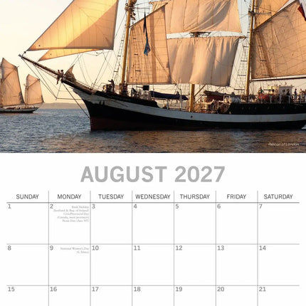 The Gifted Stationary Tall Ships Kalender 2027