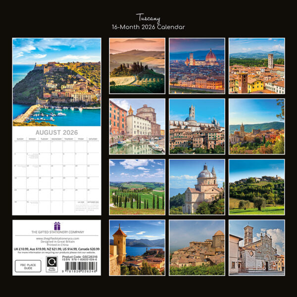 The Gifted Stationary Toscane Kalender 2026
