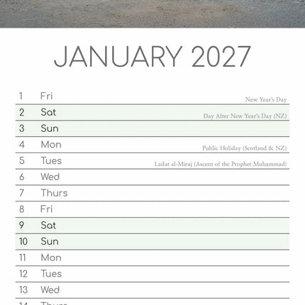 The Gifted Stationary Tractors Kalender 2027 Slimline